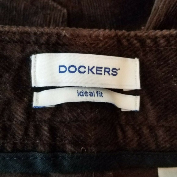 Dockers Women's Dark Brown Corduroy Flare Pants - Picture 3 of 5